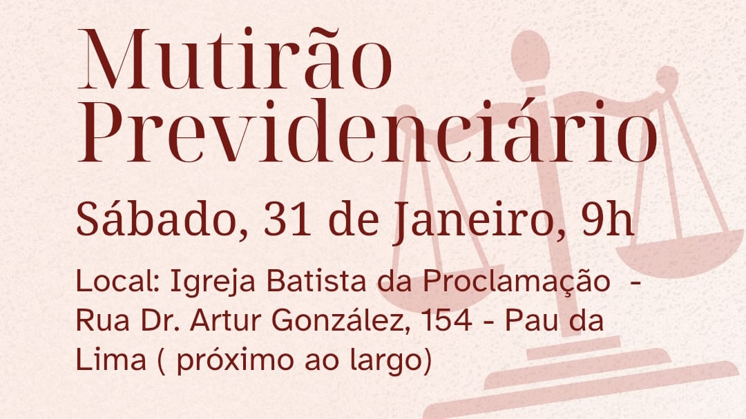 No momento, você está visualizando ASSOCIAÇÃO REALIZA EM PARCERIA MUTIRÃO PREVIDENCIÁRIO